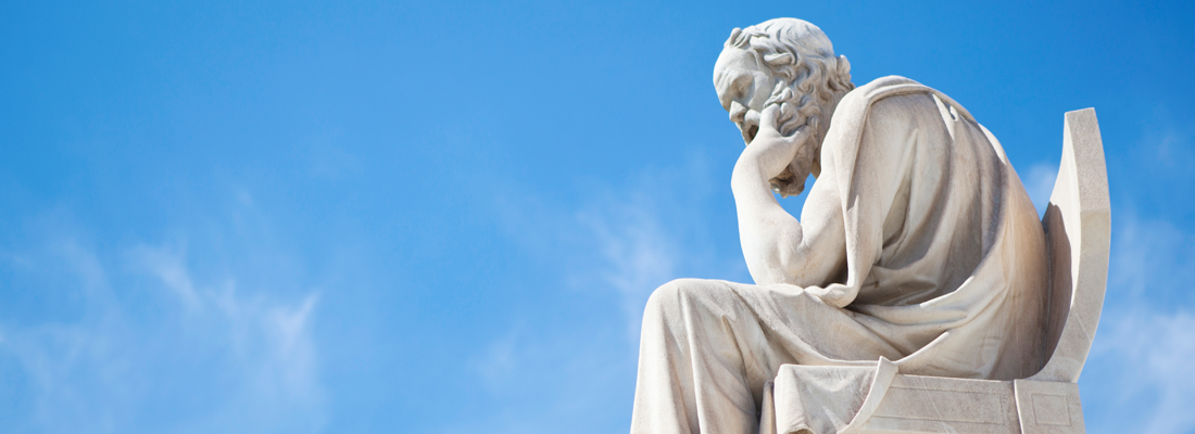 Statue af filosoffen Sokrates