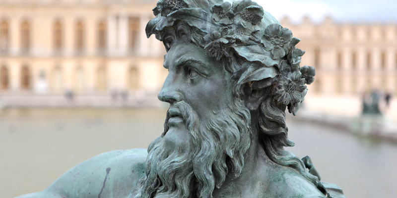 En statue af den græske gud Zeus